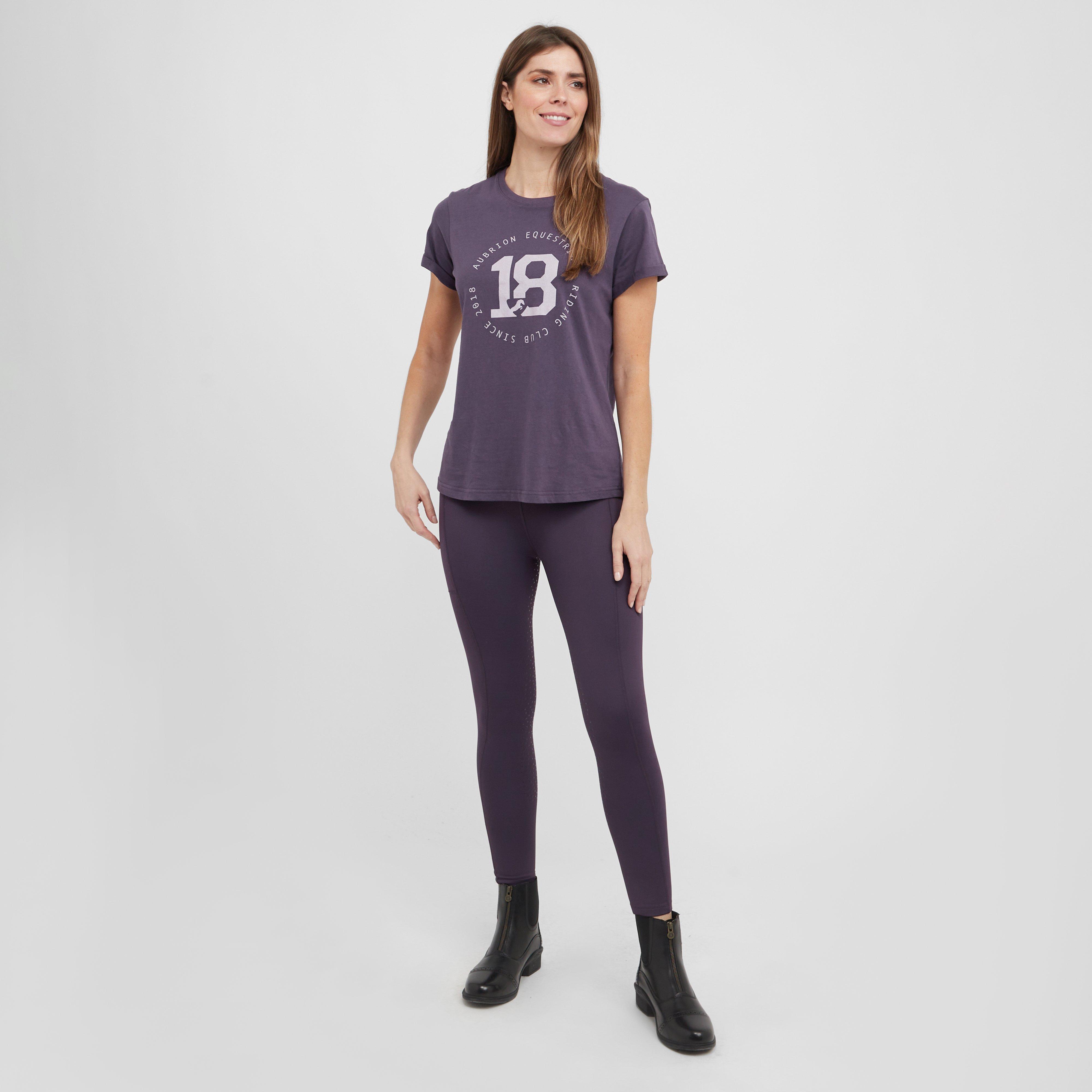 Womens Shield Winter Riding Tights Purple