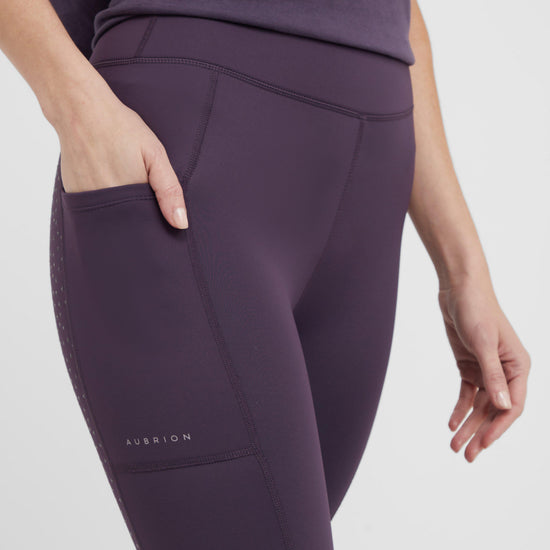 Womens Shield Winter Riding Tights Purple