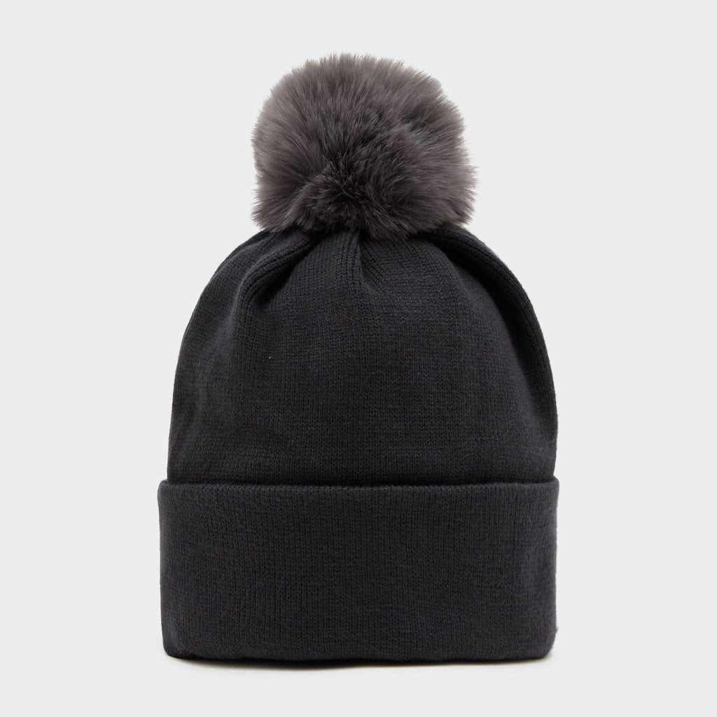 Womens Fleece Lined Hat Charcoal