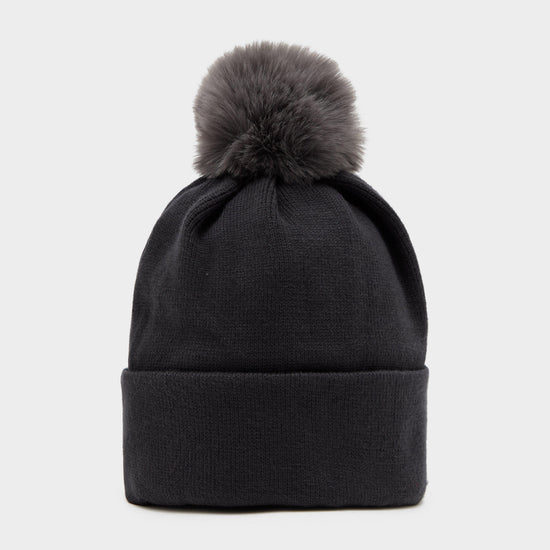 Womens Fleece Lined Hat Charcoal