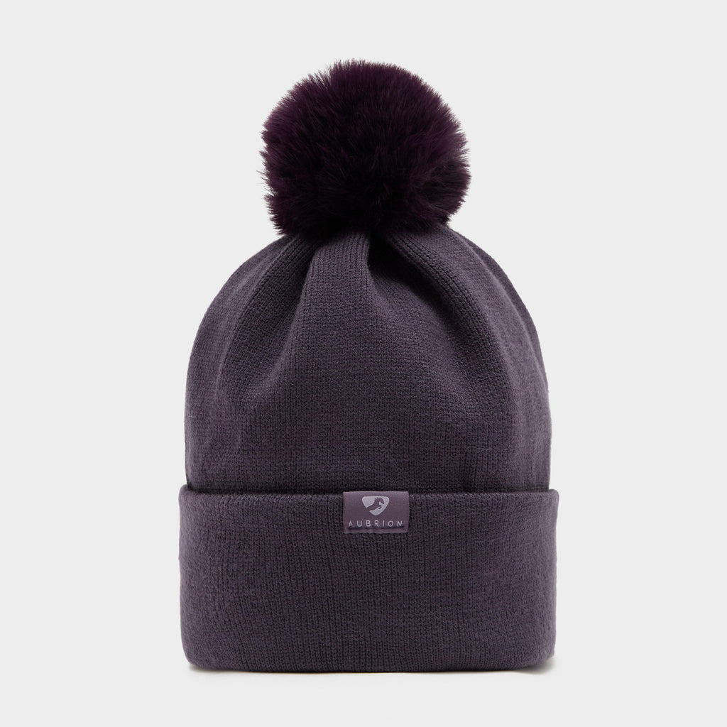 Womens Fleece Lined Hat Purple