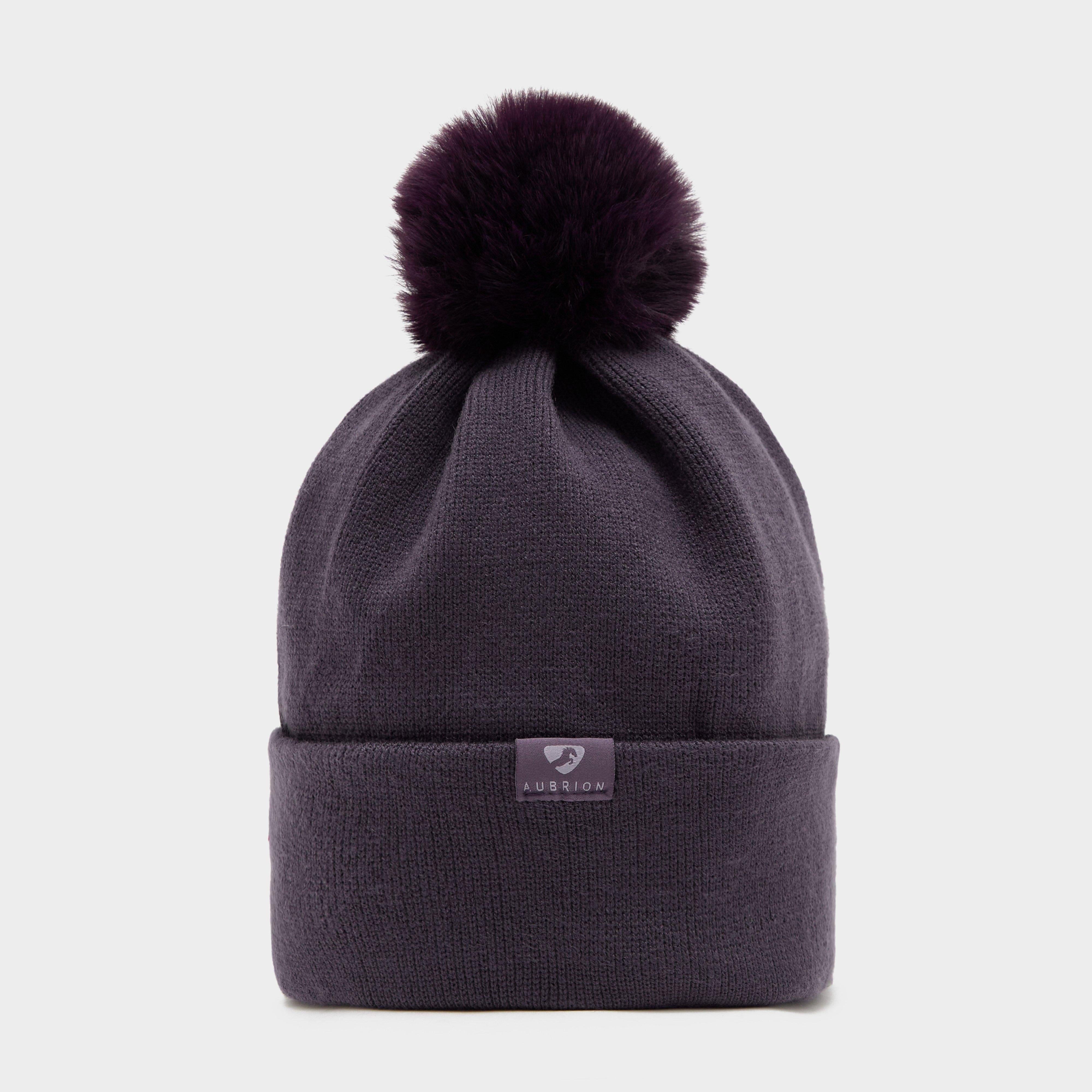 Womens Fleece Lined Hat Purple