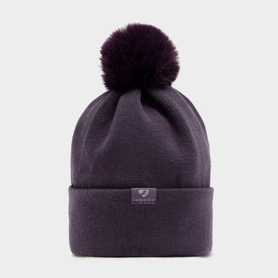 Womens Fleece Lined Hat Purple