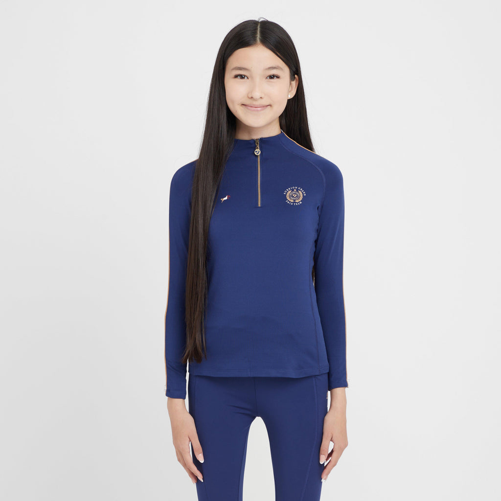 Young Rider Team Winter Base Layer Navy.