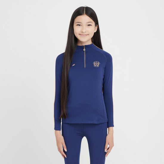Young Rider Team Winter Base Layer Navy.