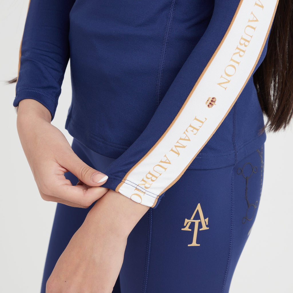 Young Rider Team Winter Base Layer Navy.