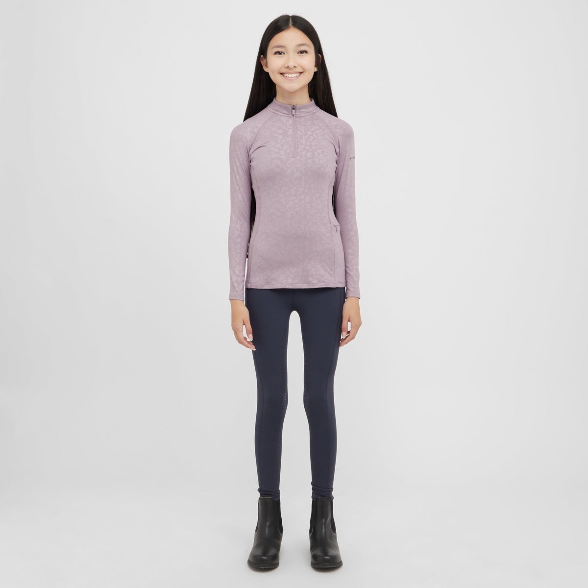 Young Rider Revive Winter Base Layer Mauve