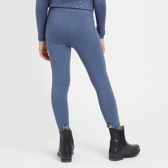 Young Rider Non-Stop Riding Tights Blue