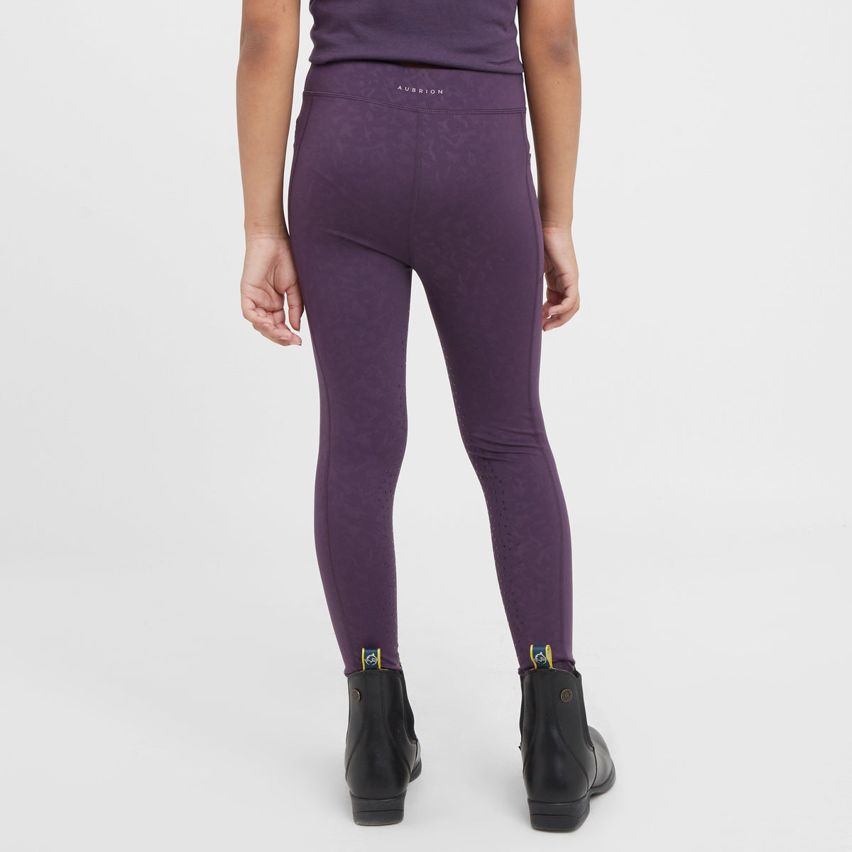 Young Rider Non-Stop Riding Tights Purple