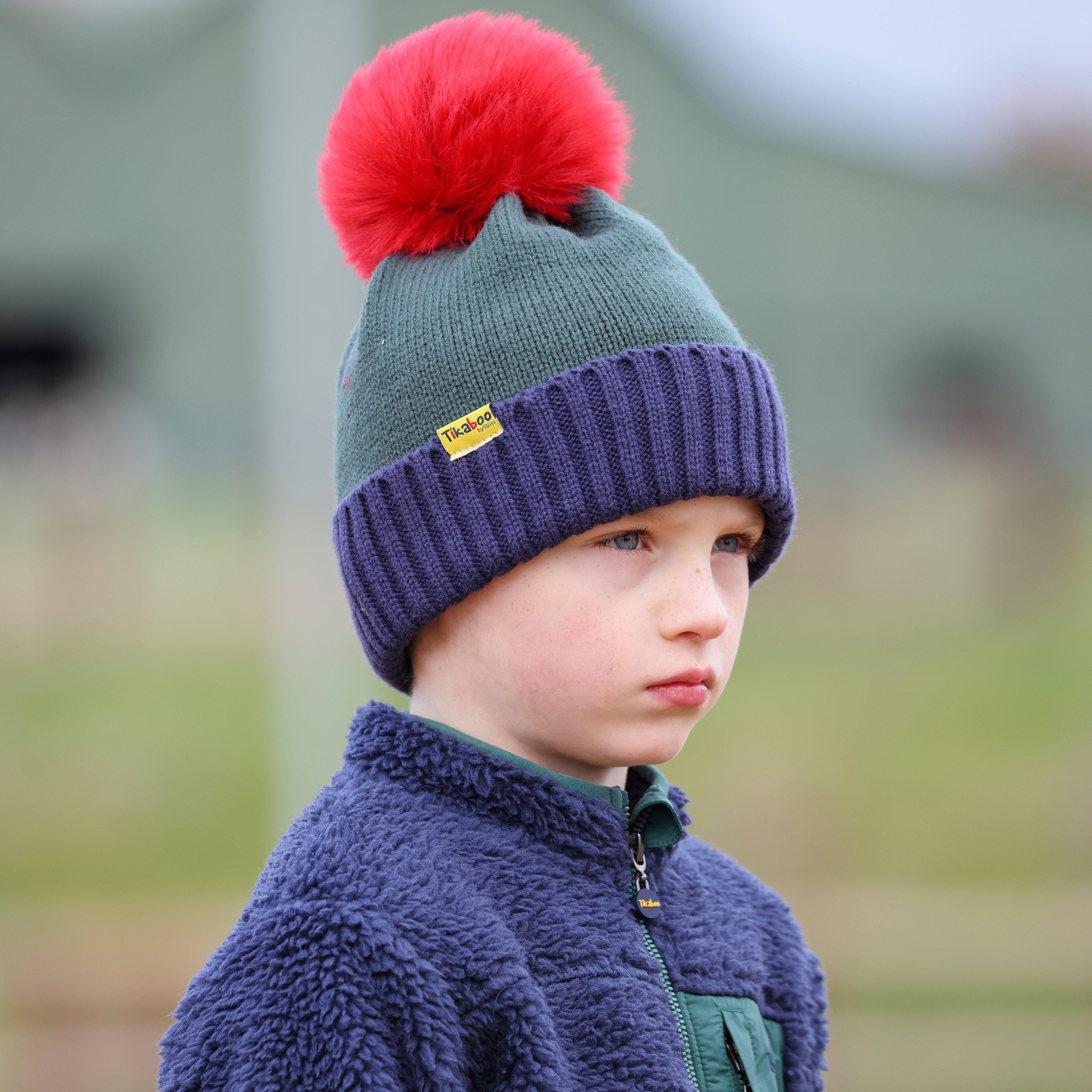 Kids Bobble Hat Dinosaur
