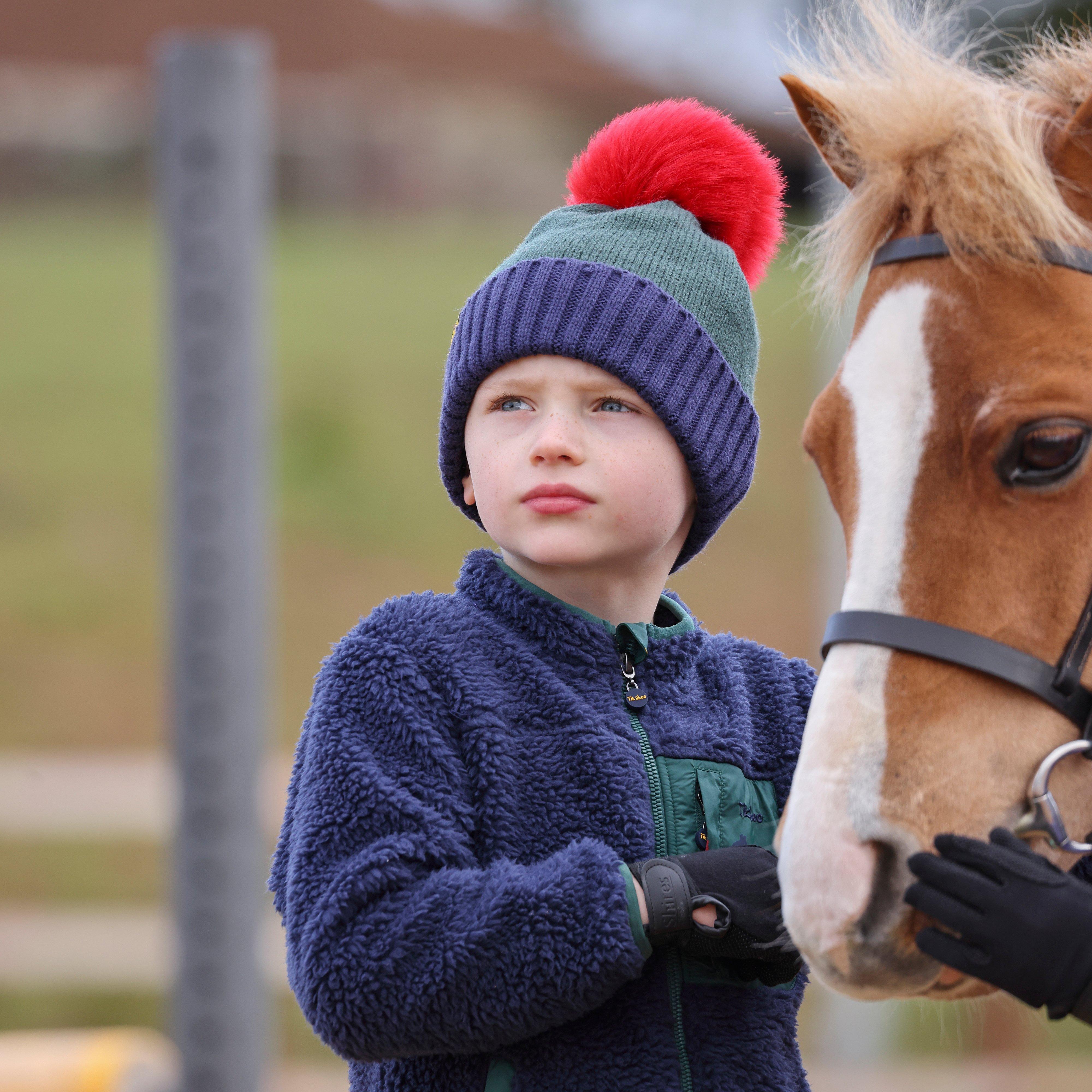 Kids Bobble Hat Dinosaur