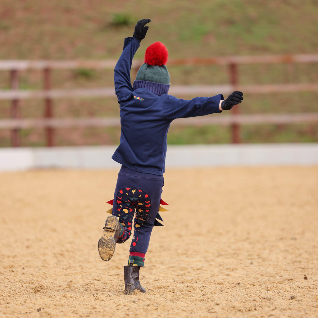 Kids Bobble Hat Dinosaur