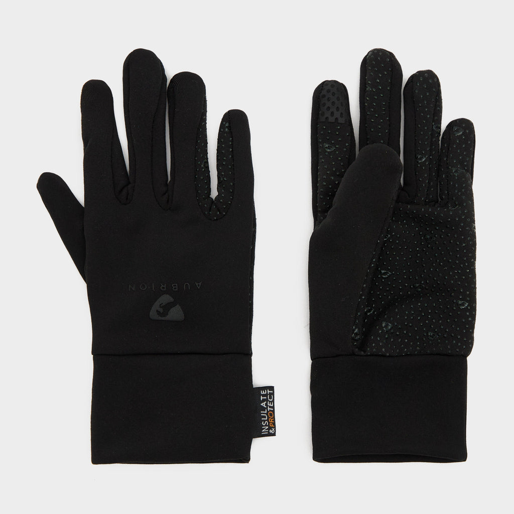 Young Rider Patterson Thermo Riding Gloves Black