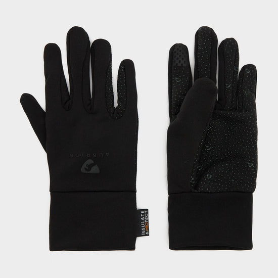 Young Rider Patterson Thermo Riding Gloves Black