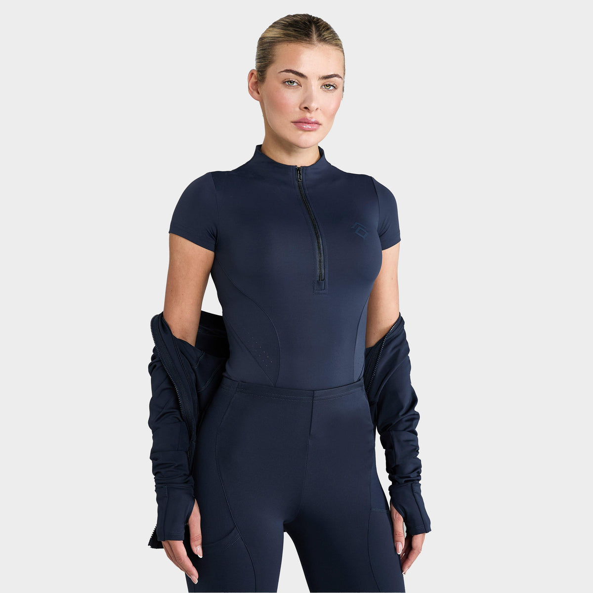 Womens Core Short Sleeve Base Layer Navy