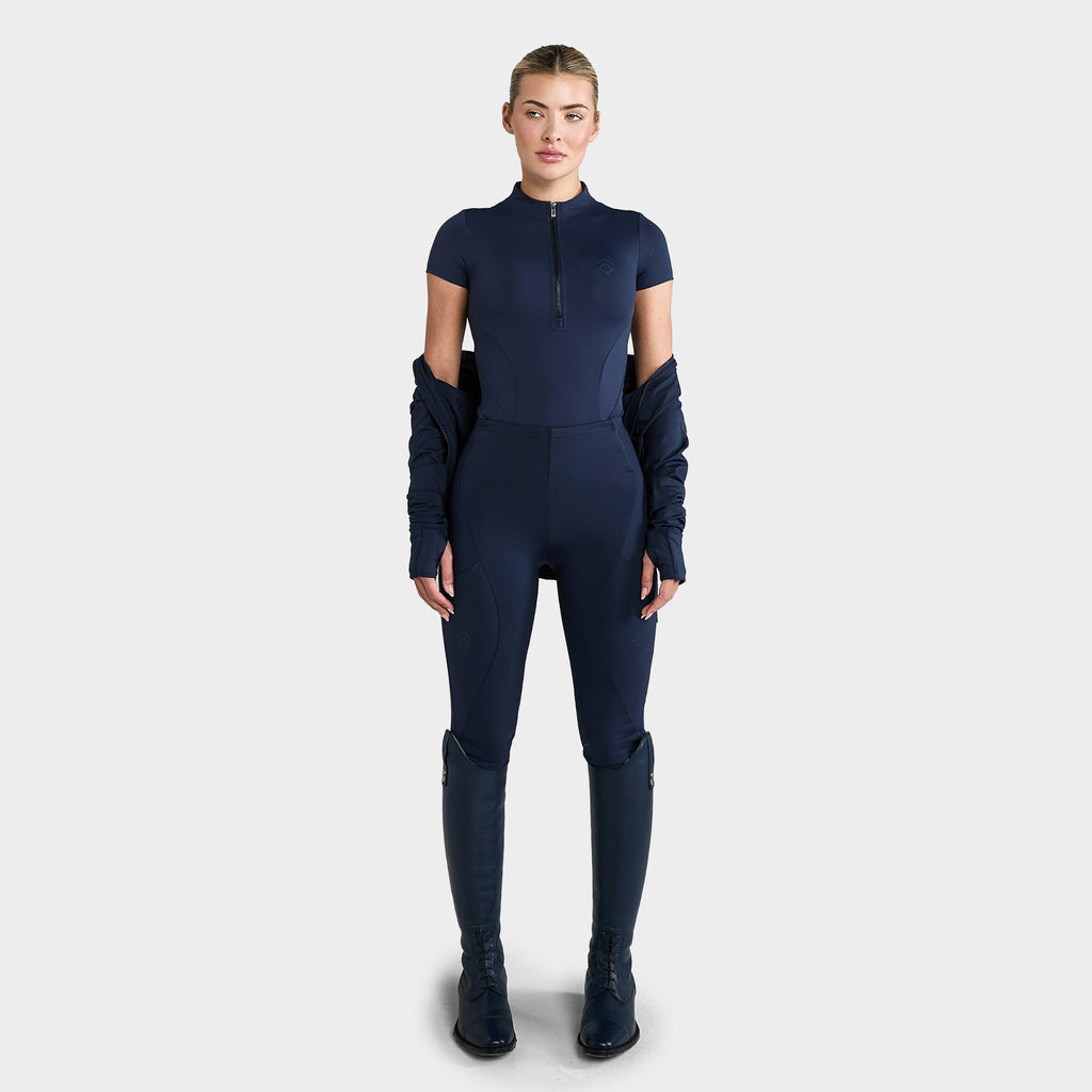 Womens Core Short Sleeve Base Layer Navy