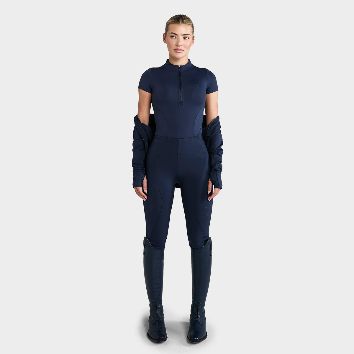 Womens Core Short Sleeve Base Layer Navy