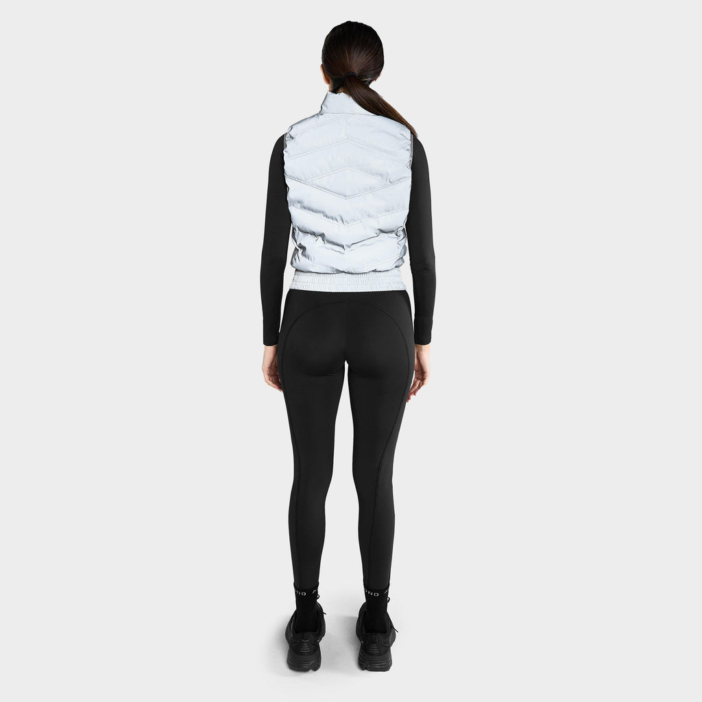 Womens Lightweight Reflective Gilet Grey