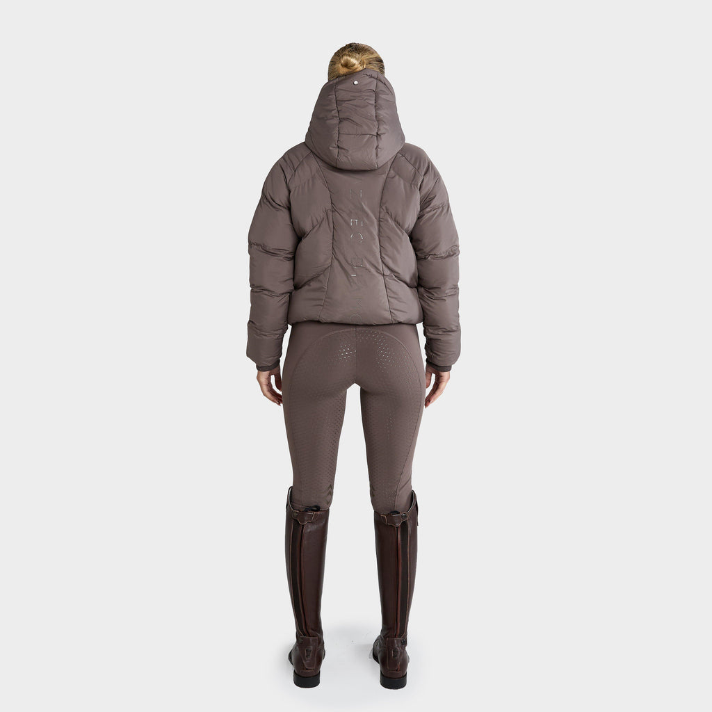 Womens Puffer Coat Fawn