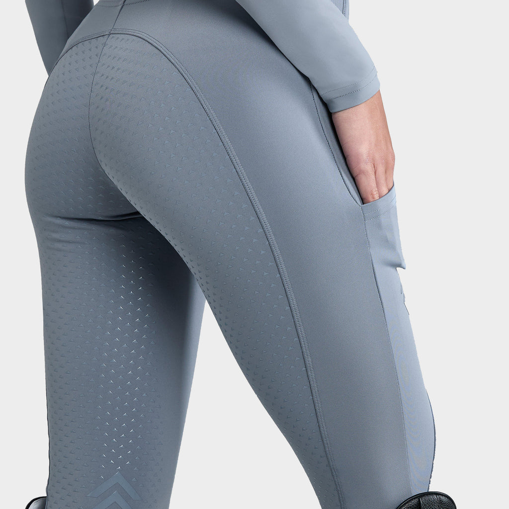 Womens Core Full Seat Leggings Ash Blue
