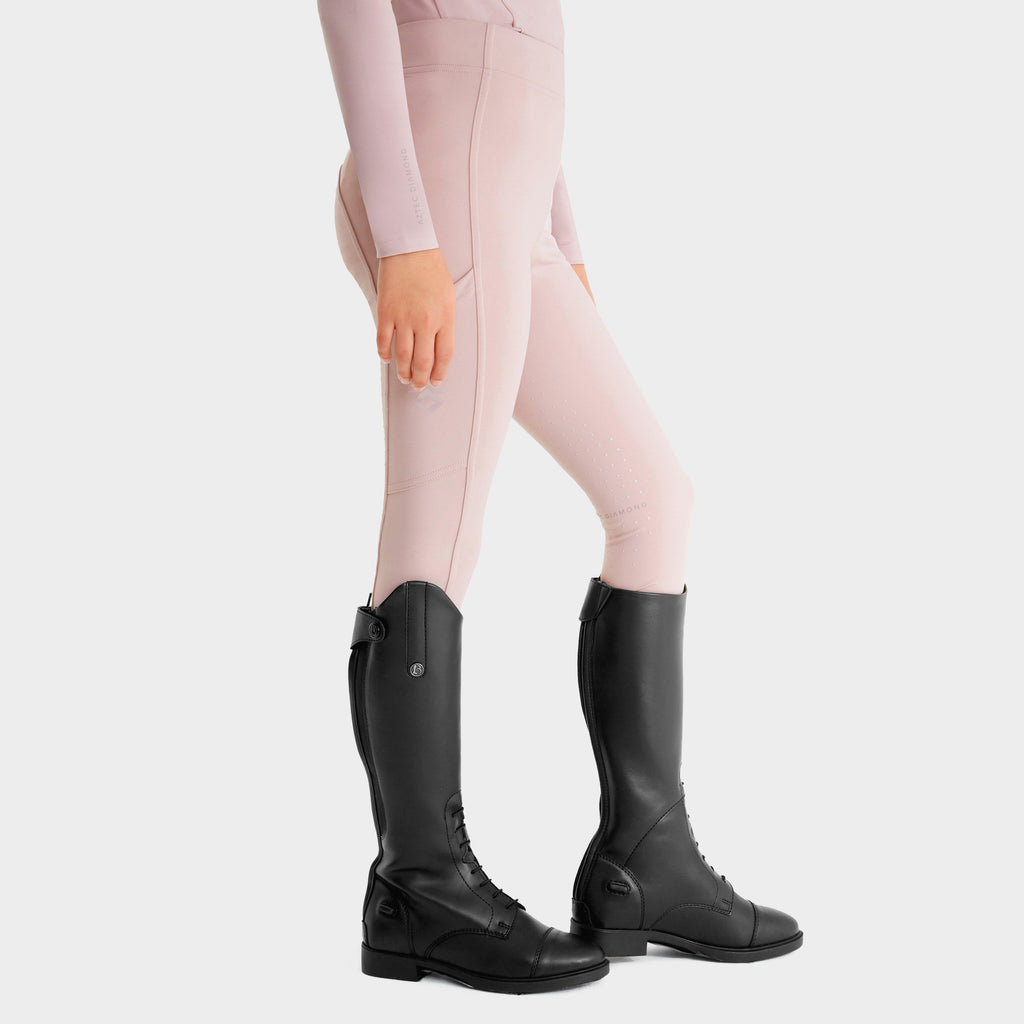 Young Rider Full Seat Leggings Pink