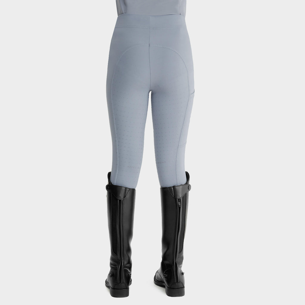Young Rider Full Seat Leggings Ash Blue