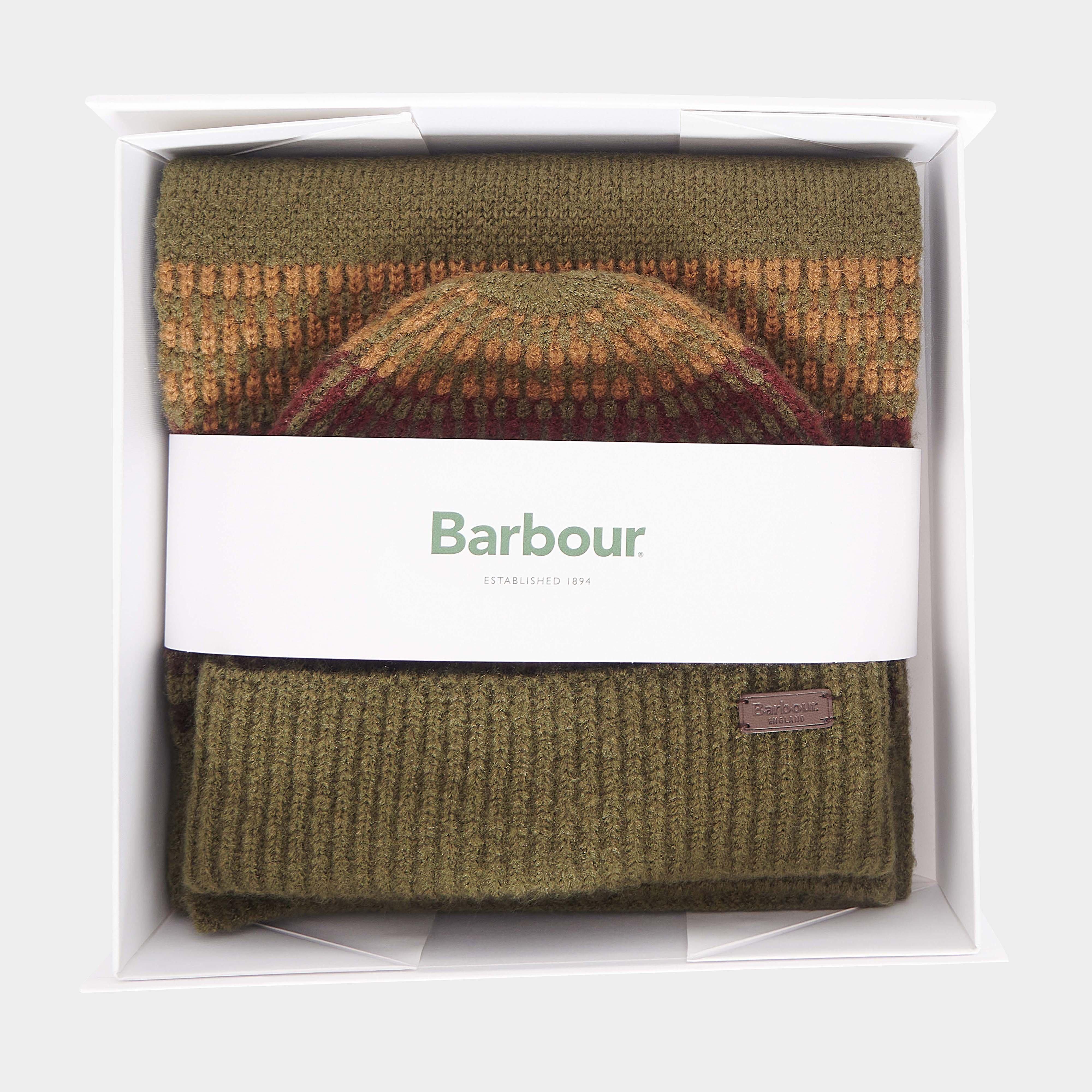 Branton Beanie & Scarf Gift Set Army Green
