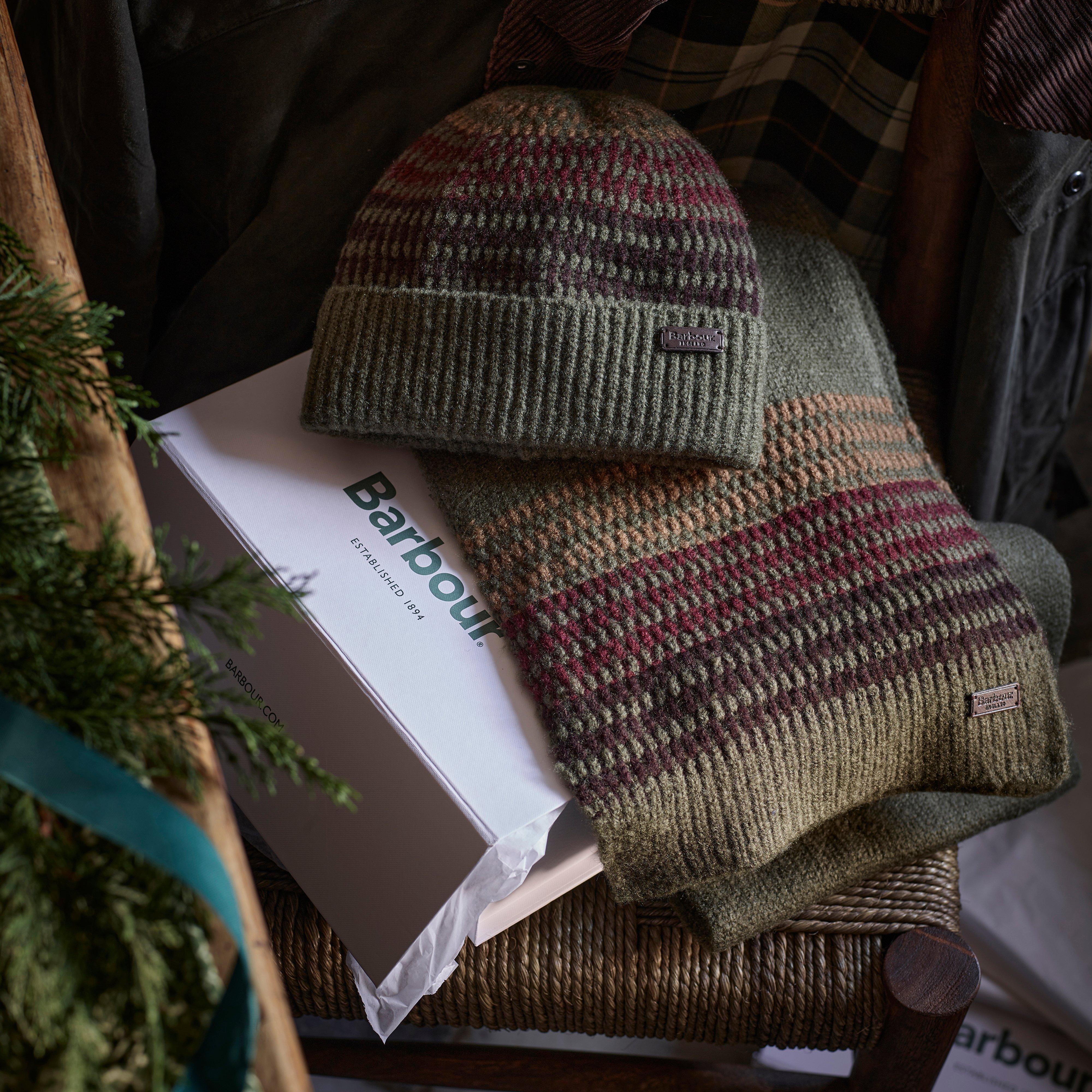 Branton Beanie & Scarf Gift Set Army Green