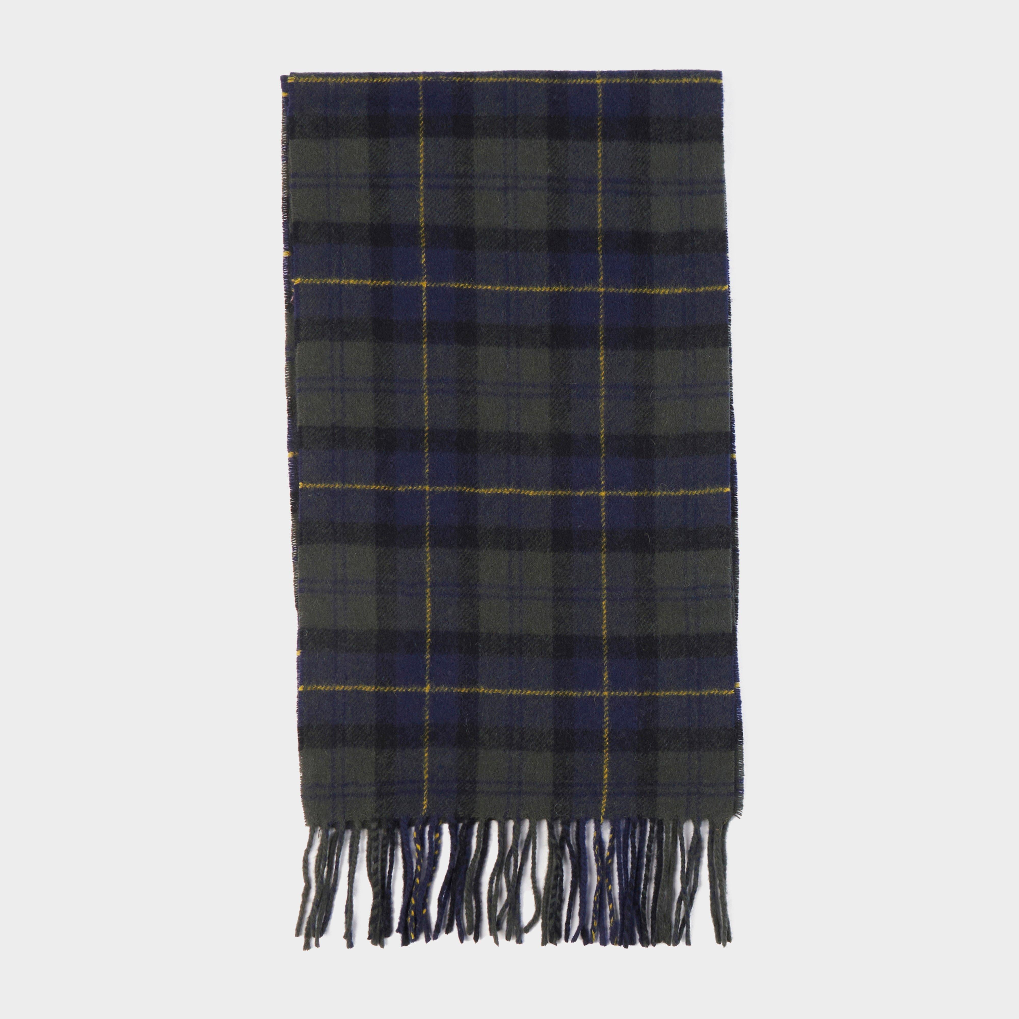 Tartan Lambswool Scarf Olive Night