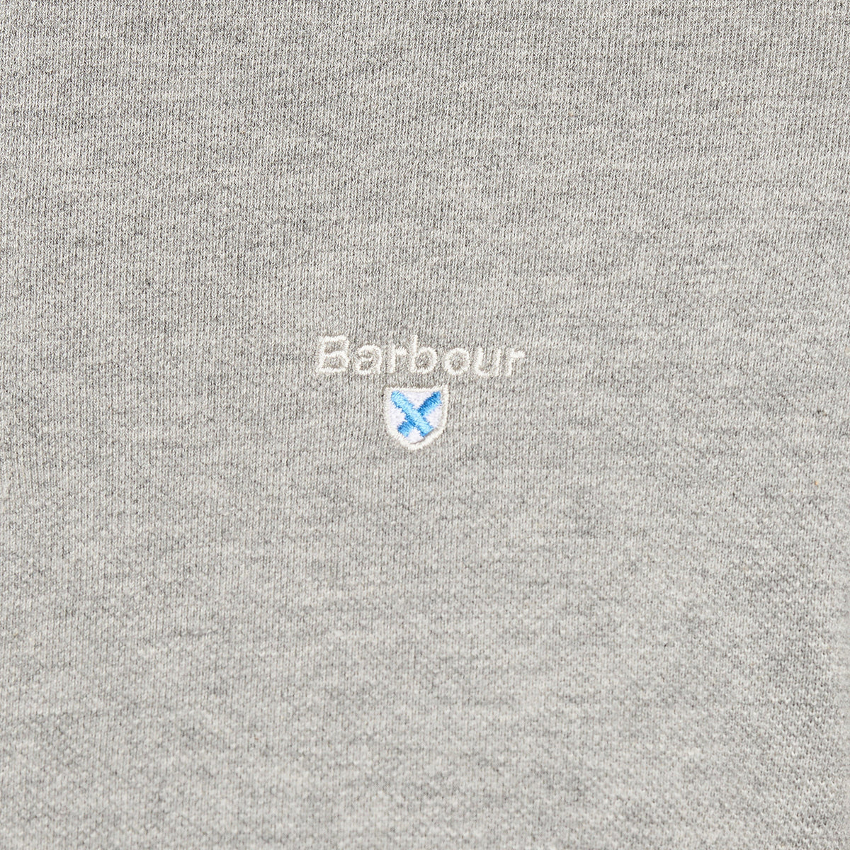 Mens Tartan Pique Polo Shirt Grey Mar