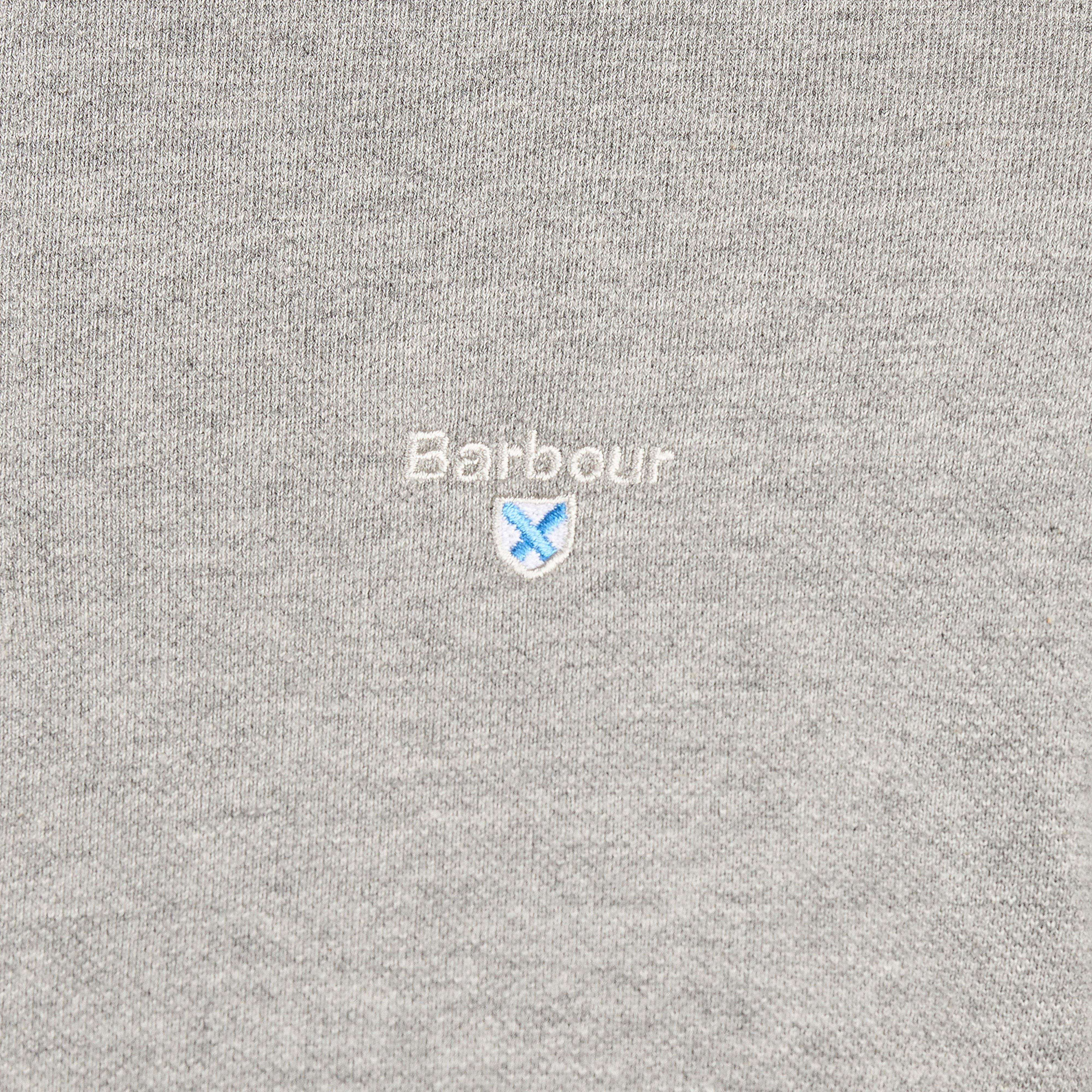 Mens Tartan Pique Polo Shirt Grey Mar