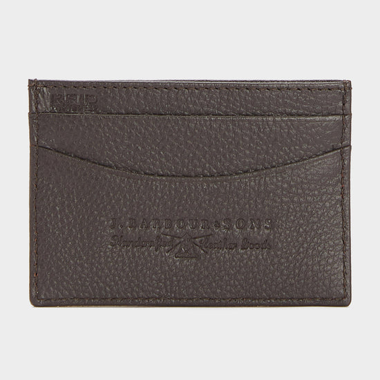 Amble Leather Card Holder Dark Brown