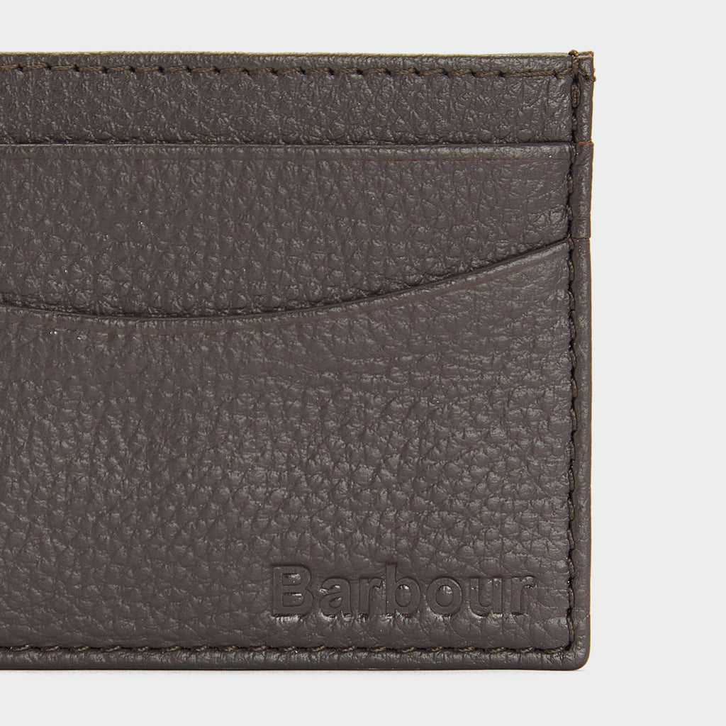 Amble Leather Card Holder Dark Brown