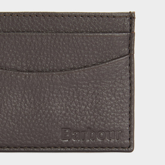 Amble Leather Card Holder Dark Brown