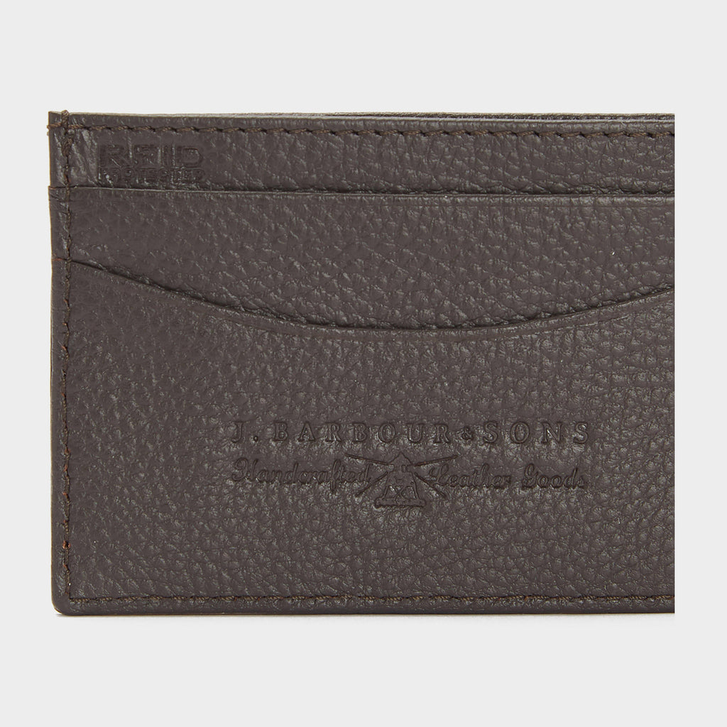 Amble Leather Card Holder Dark Brown