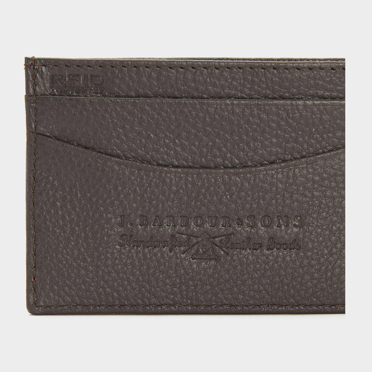Amble Leather Card Holder Dark Brown