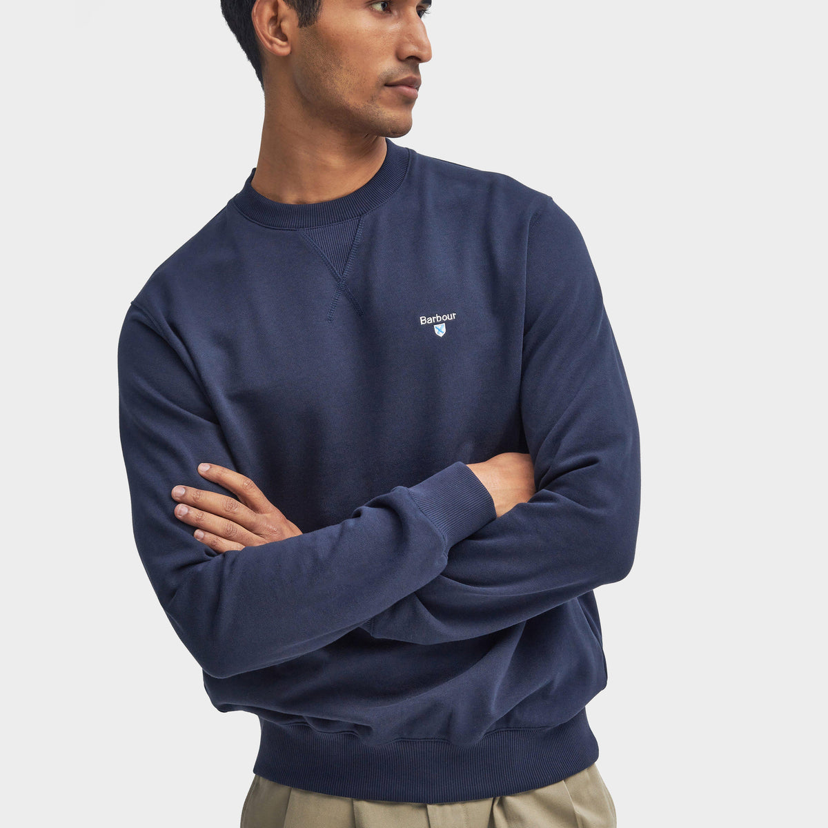 Mens Beckhill Crew Neck Sweatshirt Navy