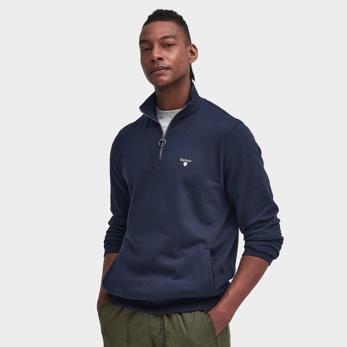 Mens Beckhill Half Zip Sweatshirt Navy