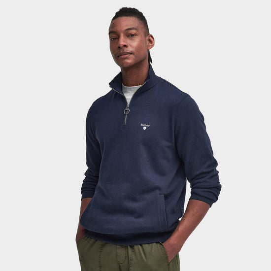 Mens Beckhill Half Zip Sweatshirt Navy
