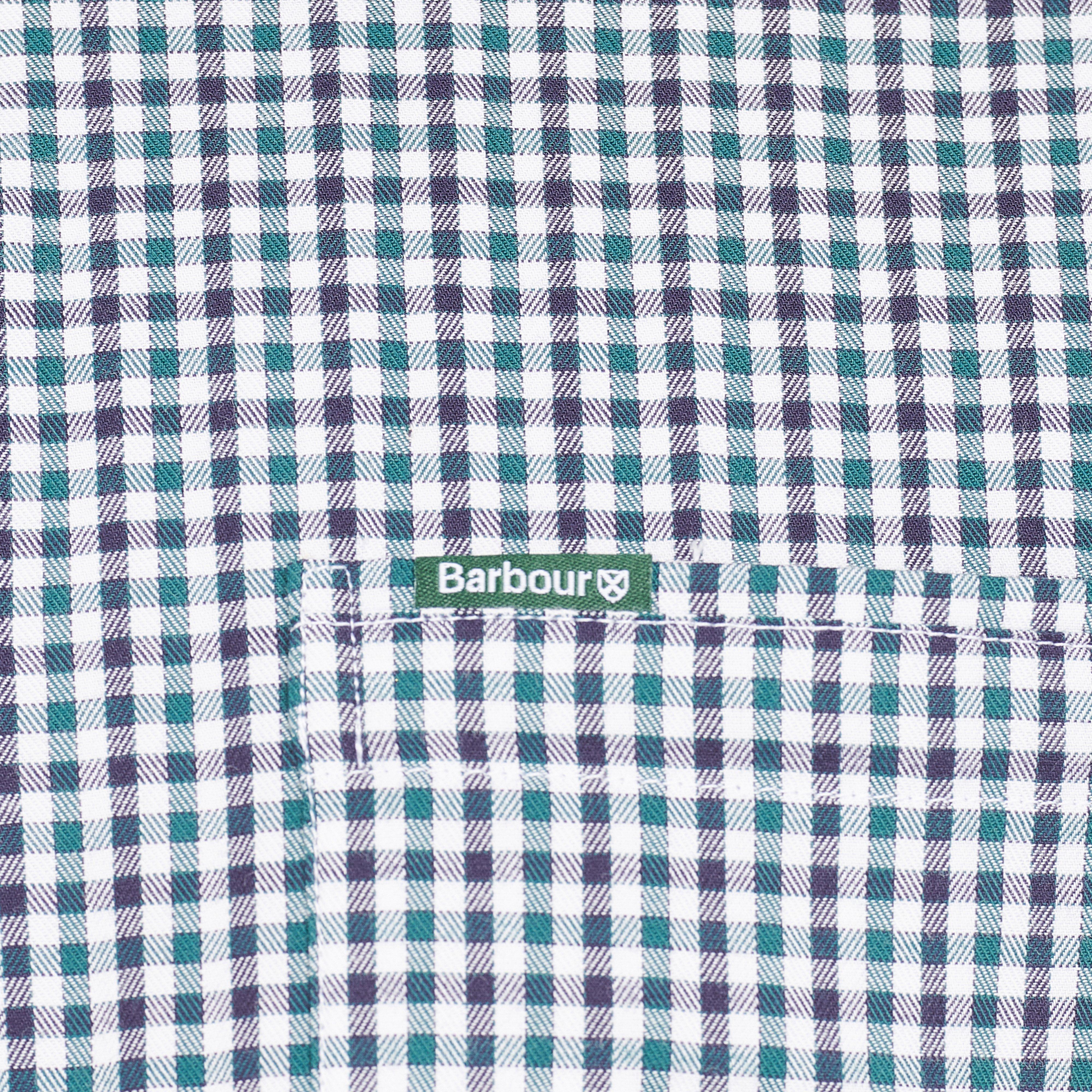 Mens Padshaw Tailored Gingham Shirt Green