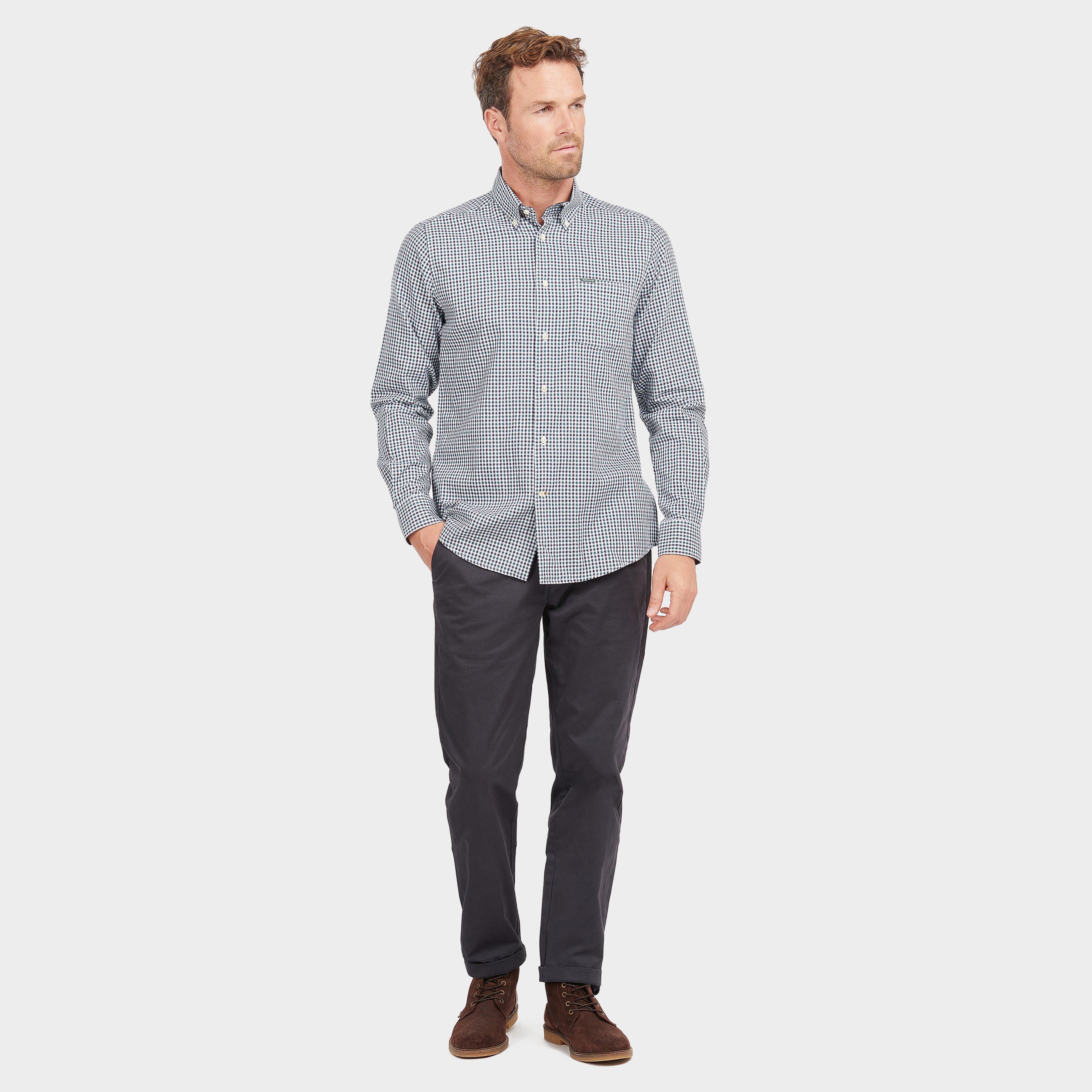 Mens Padshaw Tailored Gingham Shirt Green