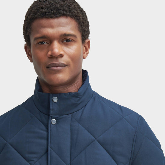 Barbour Mens City Chelsea Quilted Jacket Navy