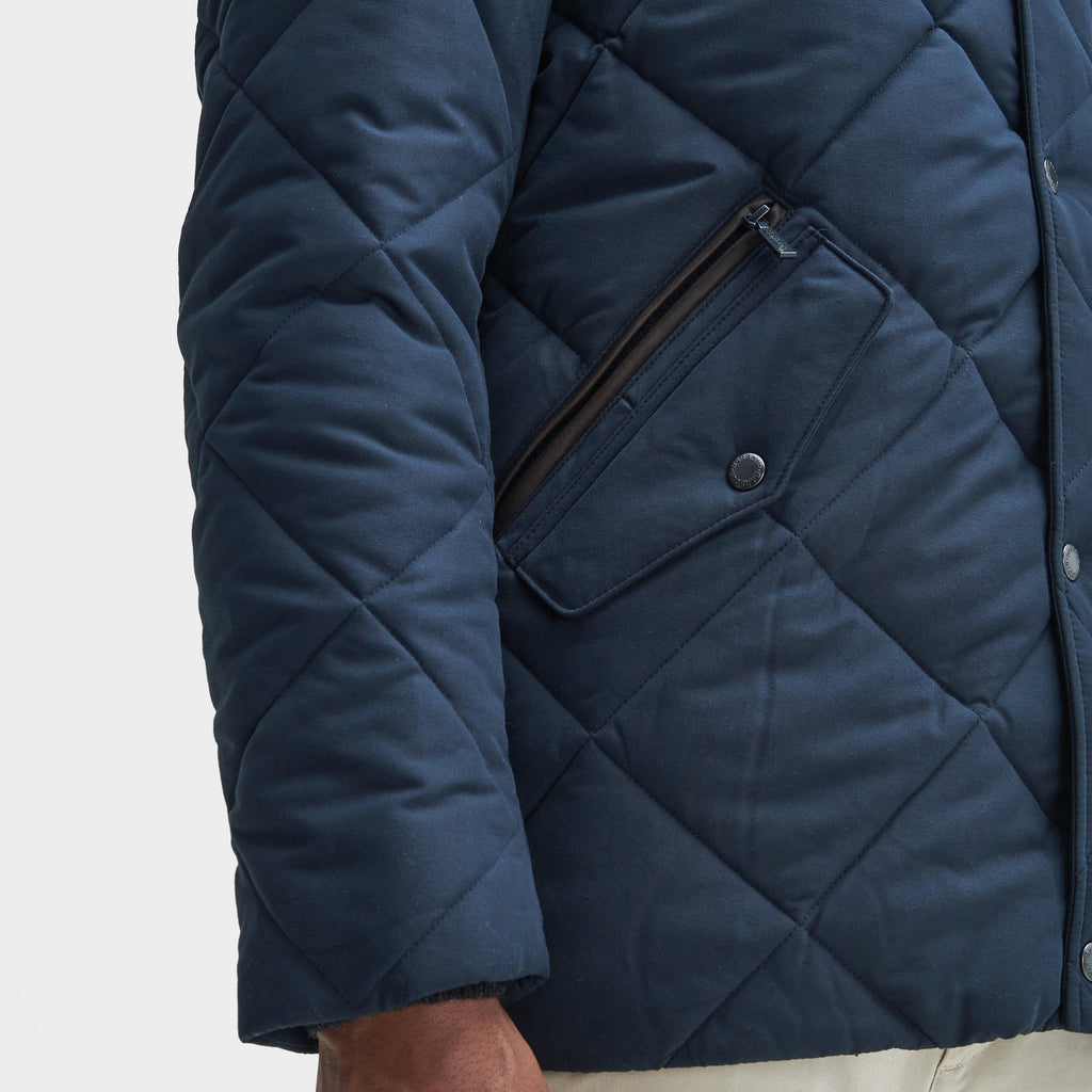 Barbour Mens City Chelsea Quilted Jacket Navy