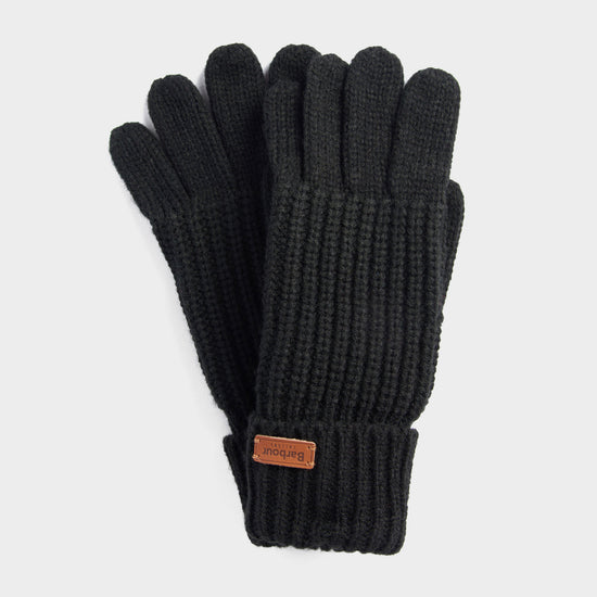 Womens Saltburn Knitted Gloves Black