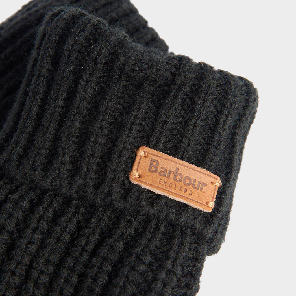 Womens Saltburn Knitted Gloves Black