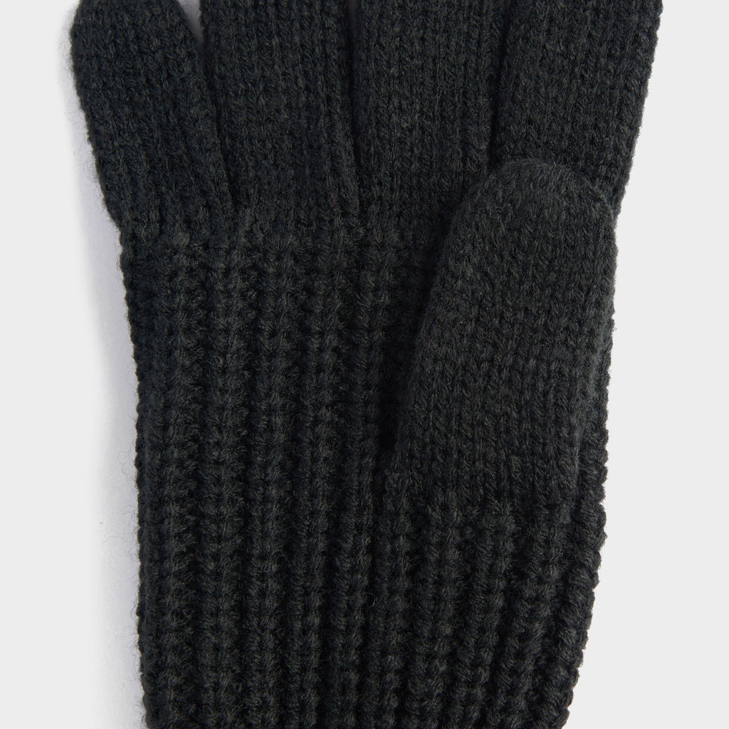Womens Saltburn Knitted Gloves Black