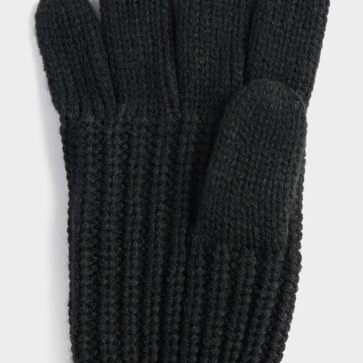 Womens Saltburn Knitted Gloves Black
