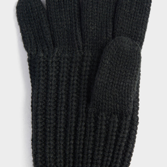 Womens Saltburn Knitted Gloves Black