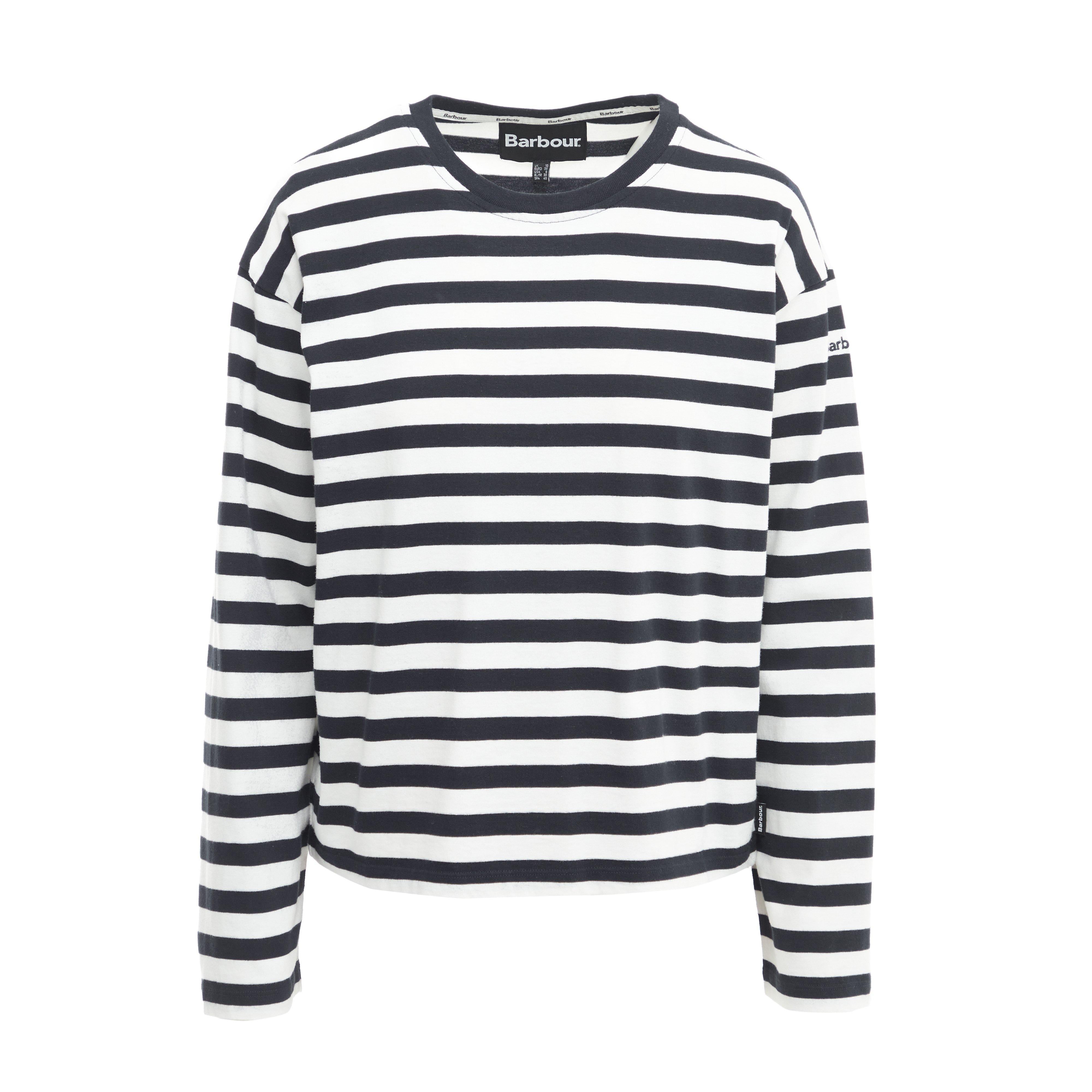 Womens Bede Oversized Top Navy Stripe