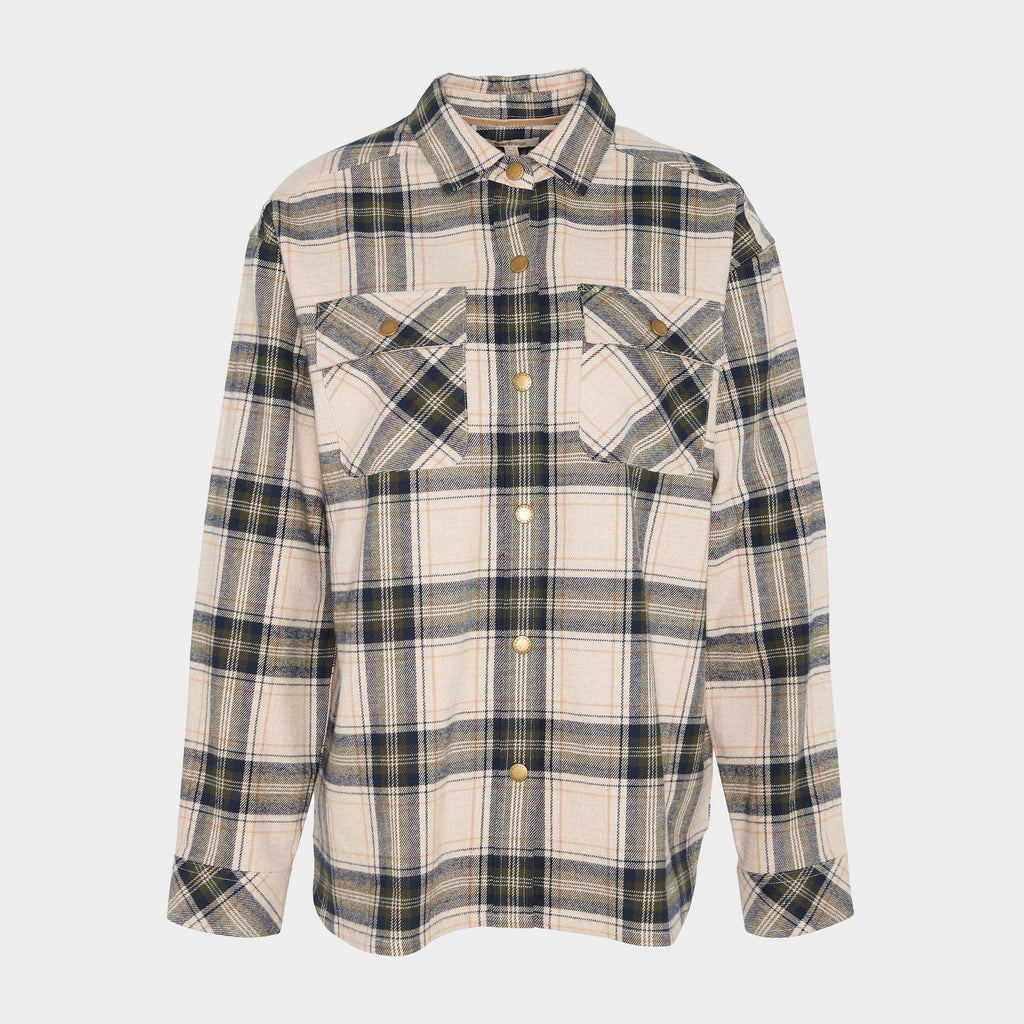 Womens Highfield Check Shirt Sand Dune Check